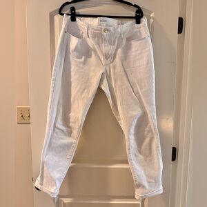 Frame Le Garçon Denim Women's White Jeans size 32